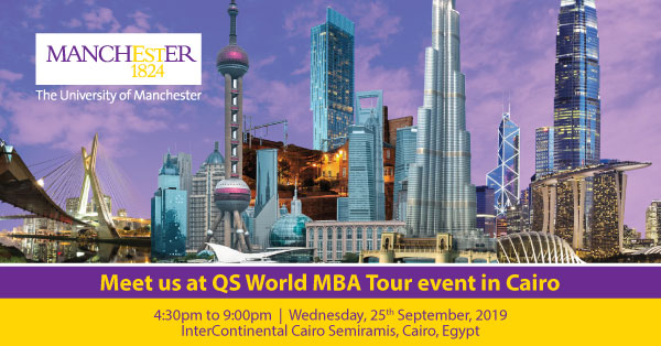 Meet us at QS World MBA Tour event in Cairo 19