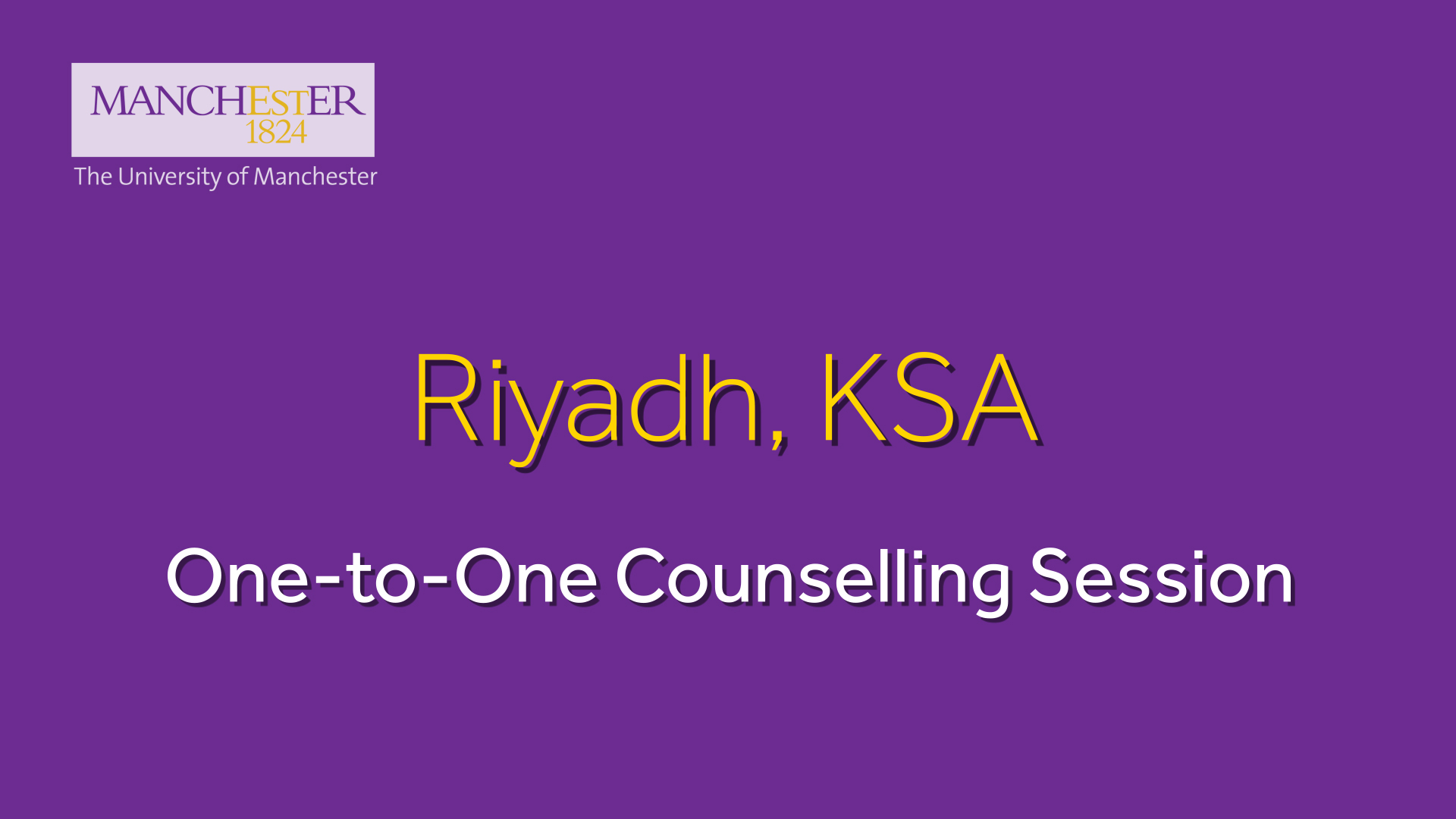 One-to-One Counselling Session in Riyadh