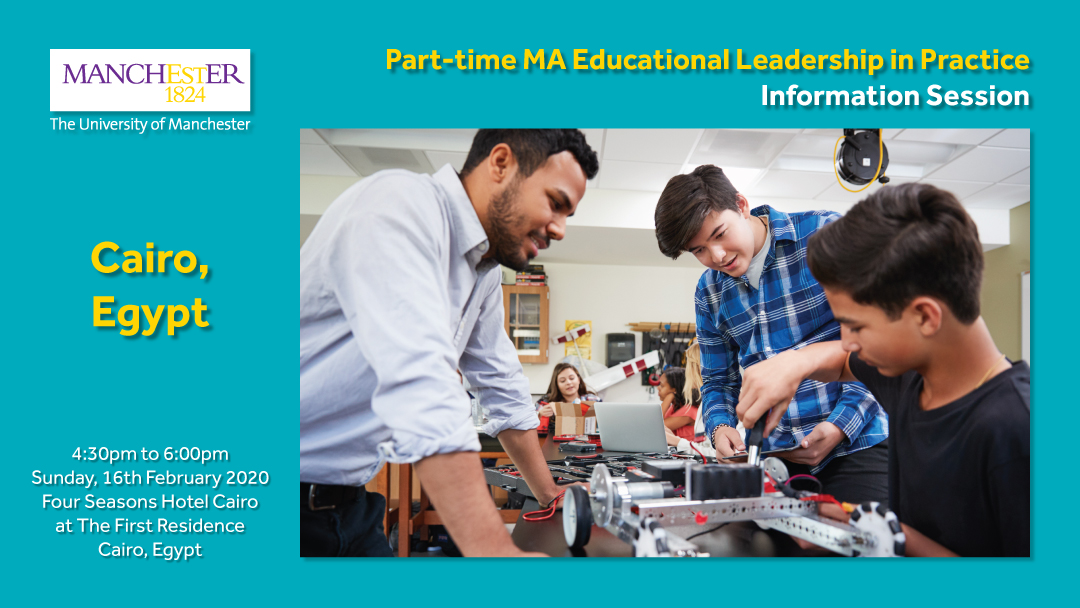 Part-time MA Educational Leadership in Practice Information Session in Cairo