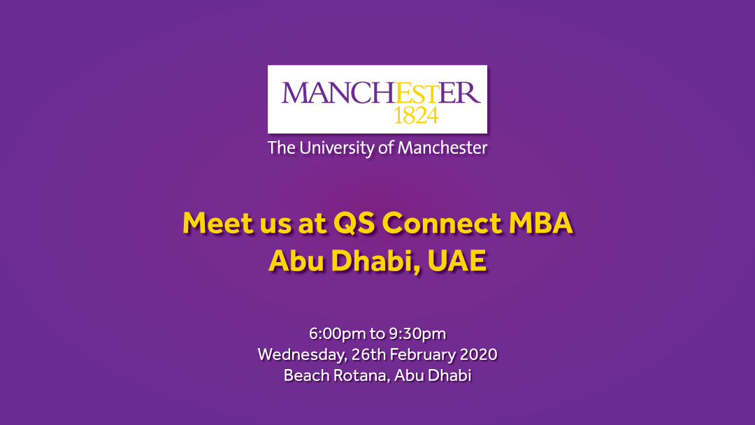 Meet us at QS Connect MBA in Abu Dhabi