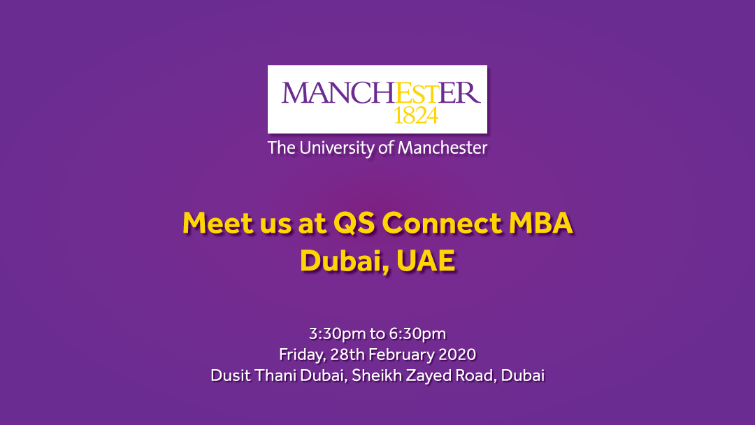 Meet us at QS Connect MBA in Dubai