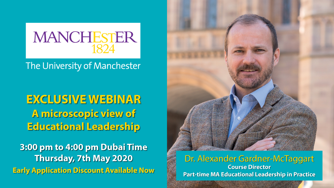 A microscopic view of Educational Leadership- Exclusive webinar by Dr. Alexander Gardner-Mctaggart