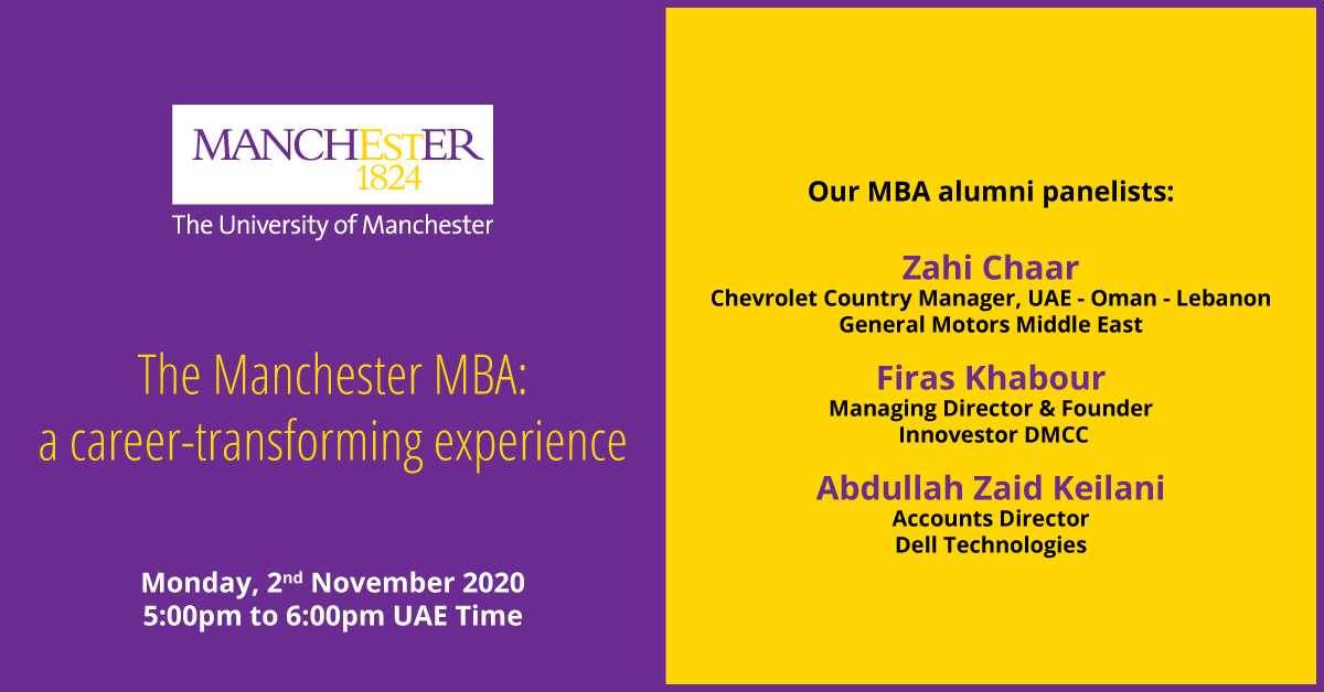 The Manchester MBA: a career-transforming experience