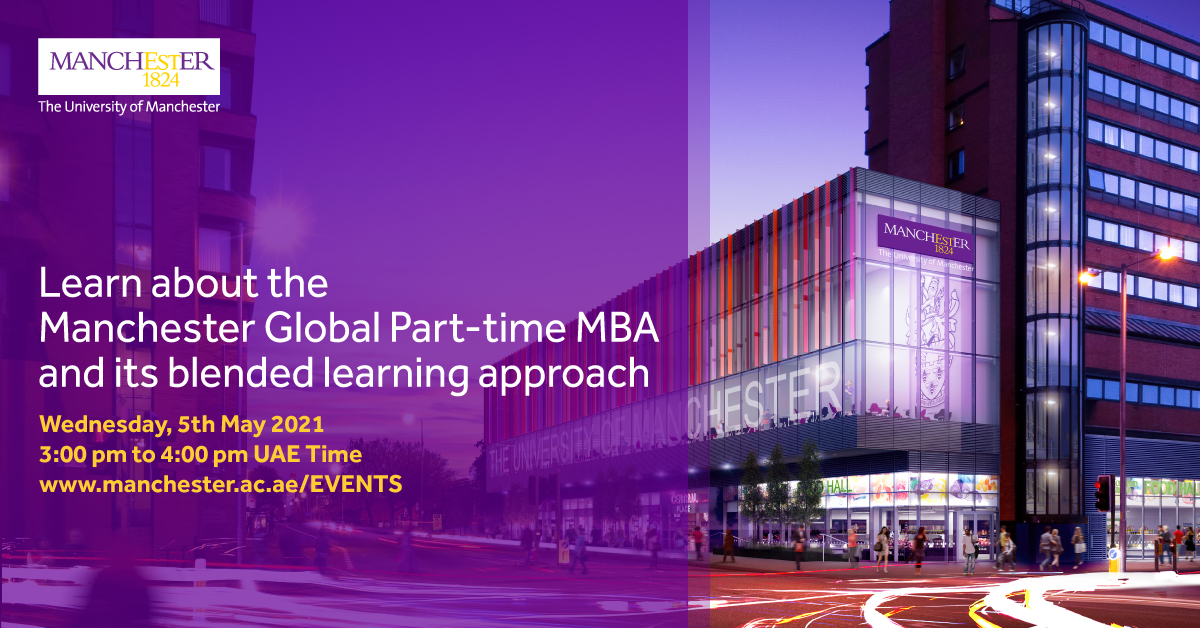  Learn about the Manchester Global Part-time MBA and its blended learning approach