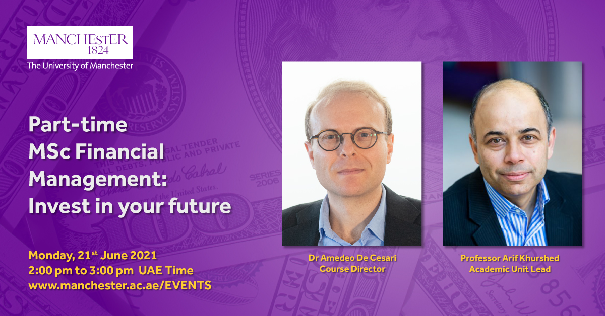 Part-time MSc Financial Management: Invest in your future