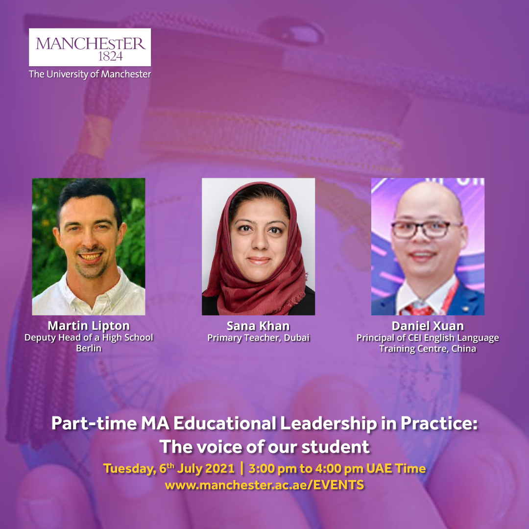 Part-time MA Educational Leadership in Practice: The voice of our student