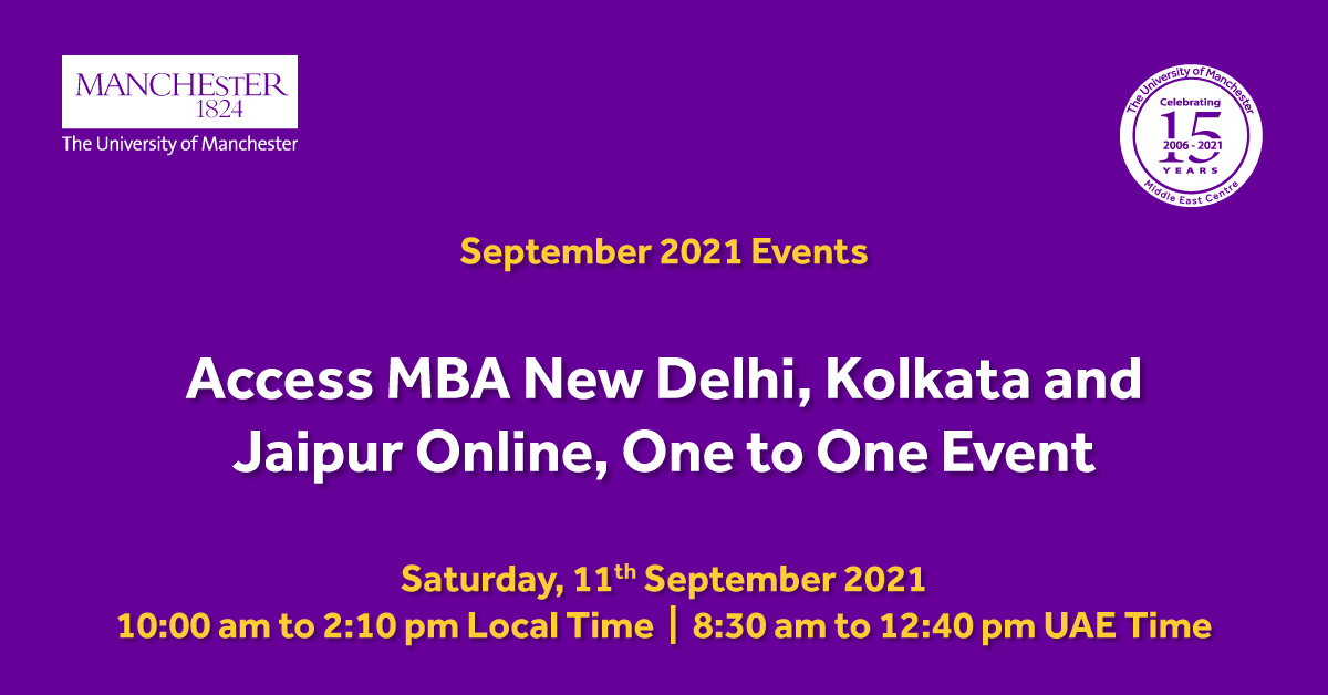 Access MBA New Delhi, Kolkata, Jaipur Online, One to One Event