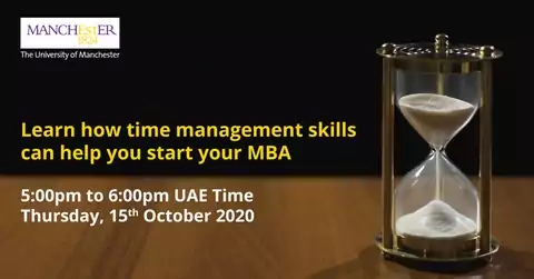Learn how time management skills can help you start your MBA
