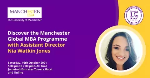 Discover the Manchester Global MBA Programme with Assistant Director, Nia Watkin Jones